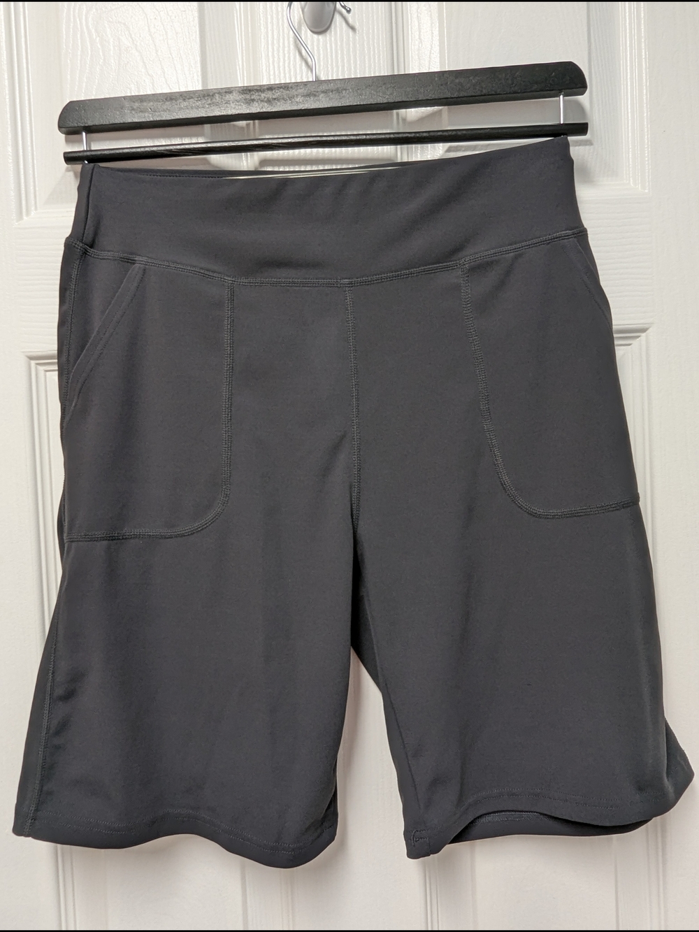 RealEssentials Grey Women's Bermuda Shorts with Front Pockets